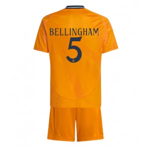 Billiga Real Madrid Jude Bellingham #5 Bortatröja Barn 2024-25 Kortärmad (+ Korta byxor)